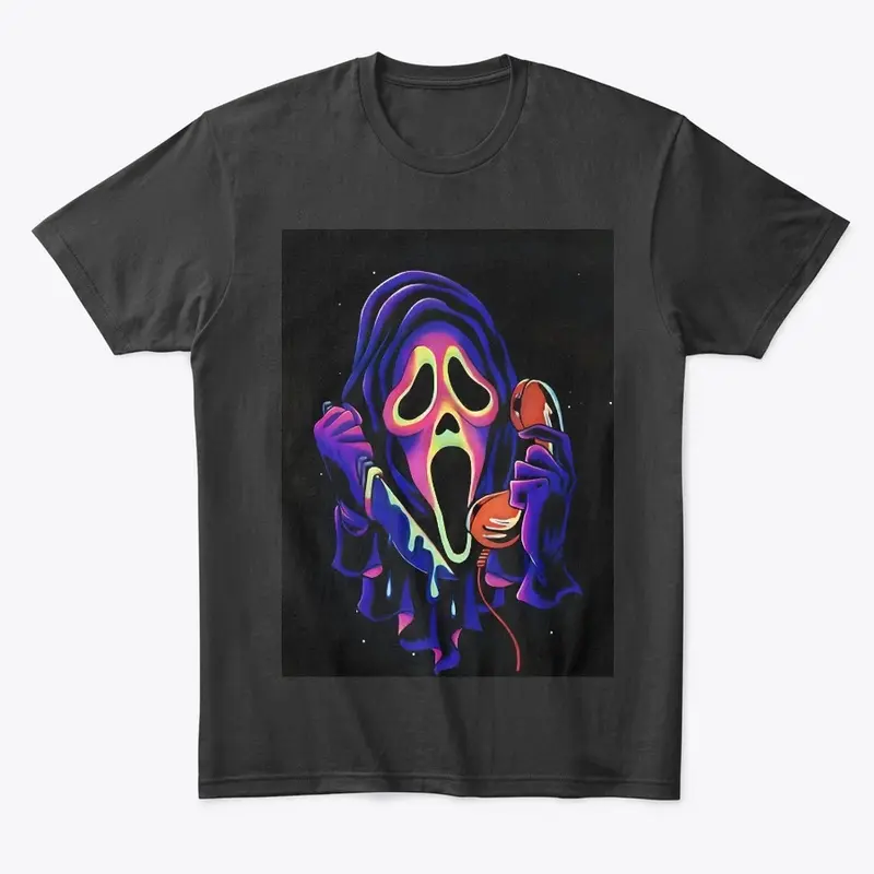 Neon Ghost Face