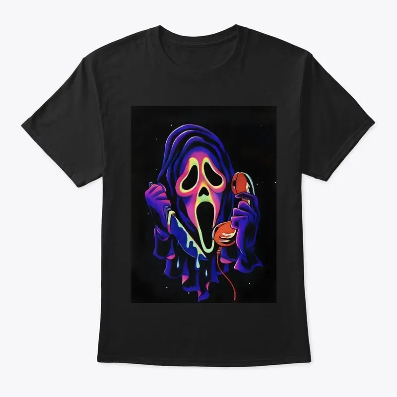 Neon Ghost Face